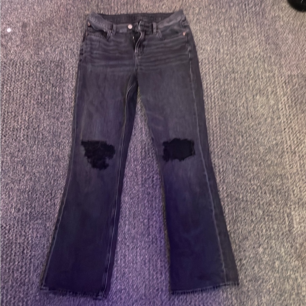 American Eagle Mid rise black bootcut jeans